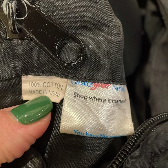 Hobo Bohemian Cat Tie Dye Patchwork Crossbody Bag - Picture 12 of 13